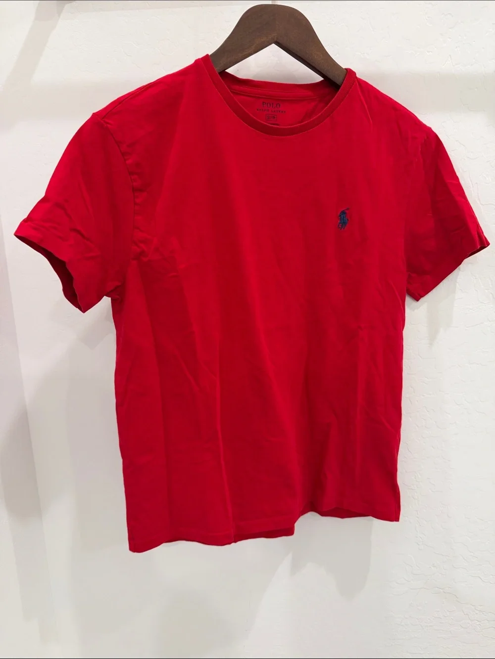 Polo by Ralph Lauren Short-Sleeve Crew Tee - Red with Navy Pony